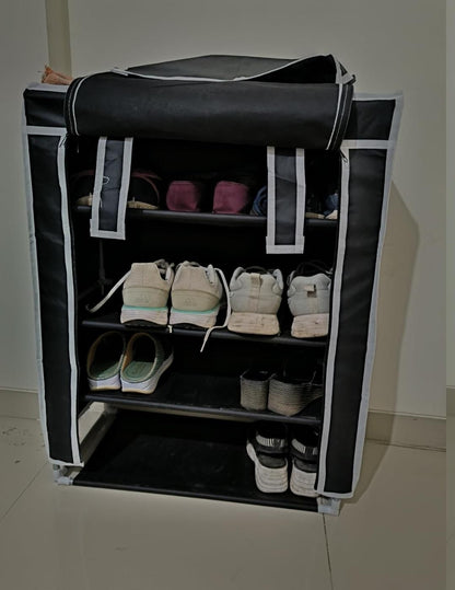 Collapsible Wardrobe Cabinet and Shoe Rack