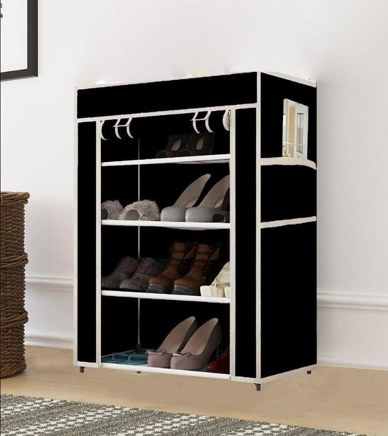 Collapsible Wardrobe Cabinet and Shoe Rack