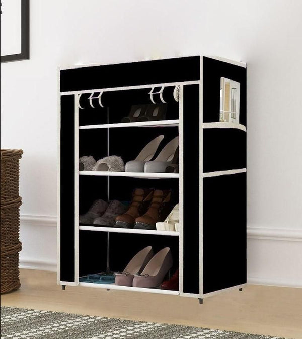 Collapsible Wardrobe Cabinet and Shoe Rack