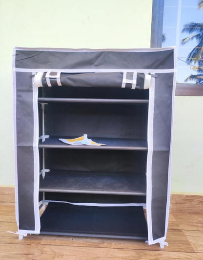 Collapsible Wardrobe Cabinet and Shoe Rack