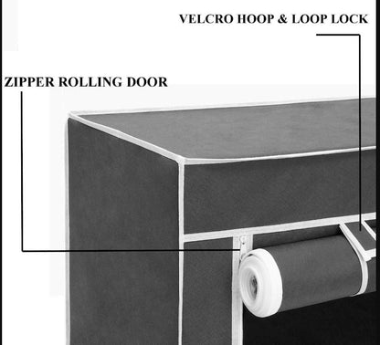 Collapsible Wardrobe Cabinet and Shoe Rack