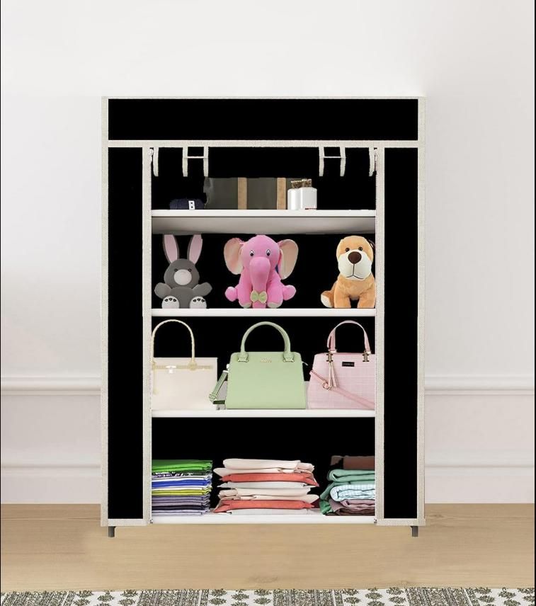 Collapsible Wardrobe Cabinet and Shoe Rack